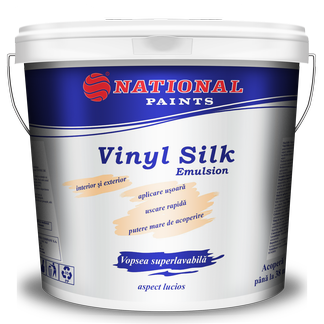 Vopsea lavabilă decorativă Vinyl Silk